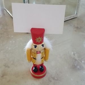 SALE! Nutcracker Placecard/Recipe/Info Holder NWOT